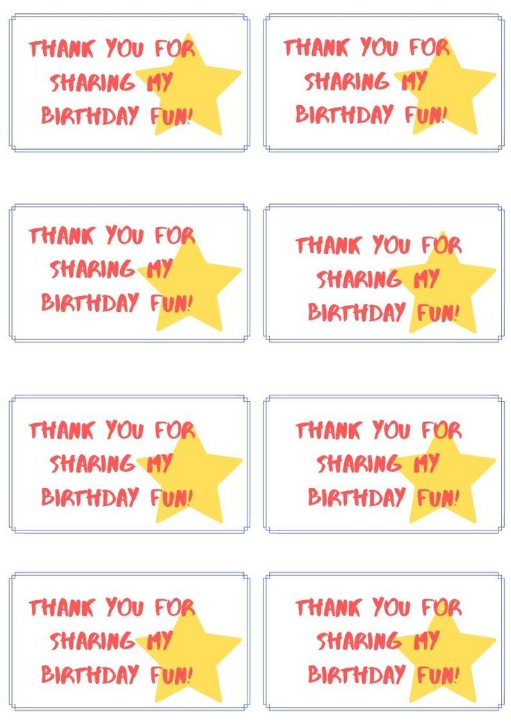 8 Free Party Favor Label Printables - DIY Thought