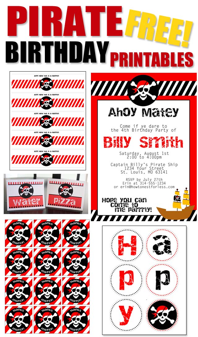 Pirate Birthday Party with FREE Printables - How to Nest for Less™