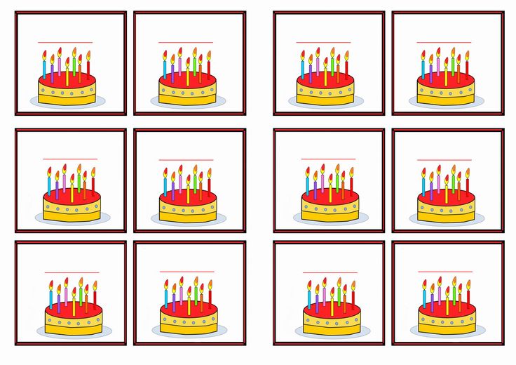 Birthday Name Tags