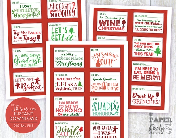 printable party name tags