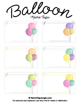 Free Name Tag Templates