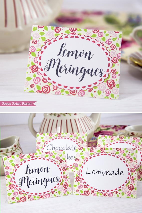 printable party place cards