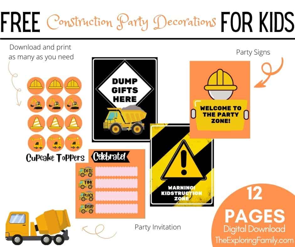 printable party signs free