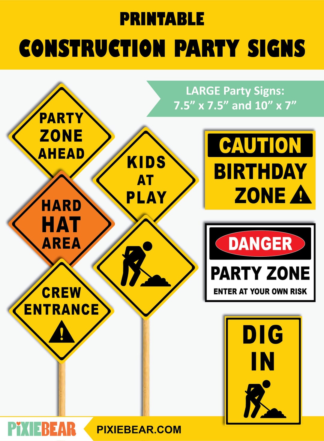 construction-party-signs-printable-construction-birthday-road-worksheets-library for Free Printable Construction Party Signs Construction Party Signs Printable Construction Birthday Road ... - Worksheets Library for Free Printable Construction Party Signs
