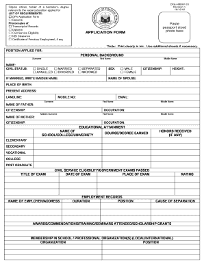printable passport application form philippines