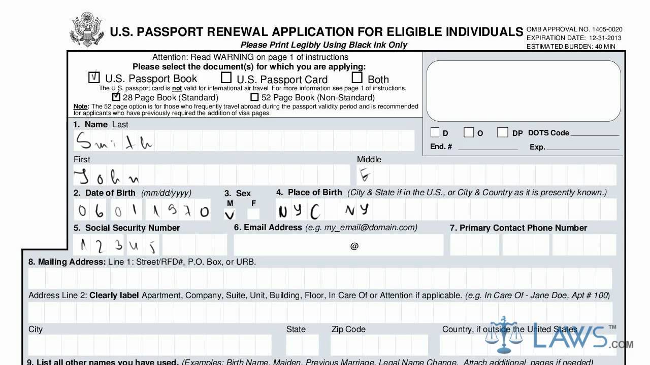 printable passport renewal application canada