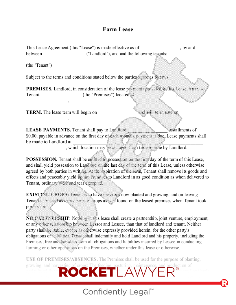 printable pasture lease agreement