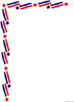 Printable Flag Border Letter Paper