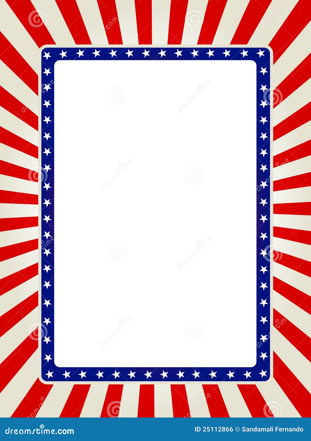 Patriotic border stock vector. Illustration of dark, fourth - 25112866