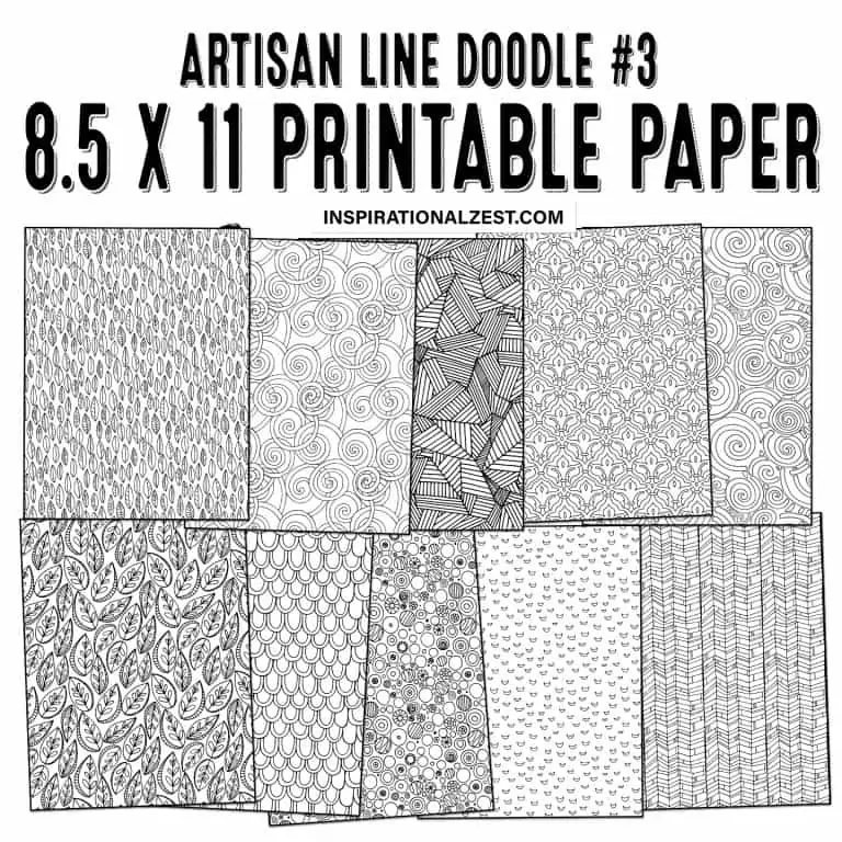 FREE Printable Paper | Zen Doodle Pattern