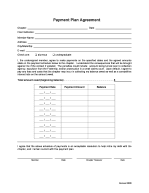 Payment Plan Agreement Contract Template - Fill Online, Printable ...