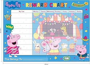 01.70.30.021 Peppa Pig Everyday Reward Chart and 56 Sparkly Stickers