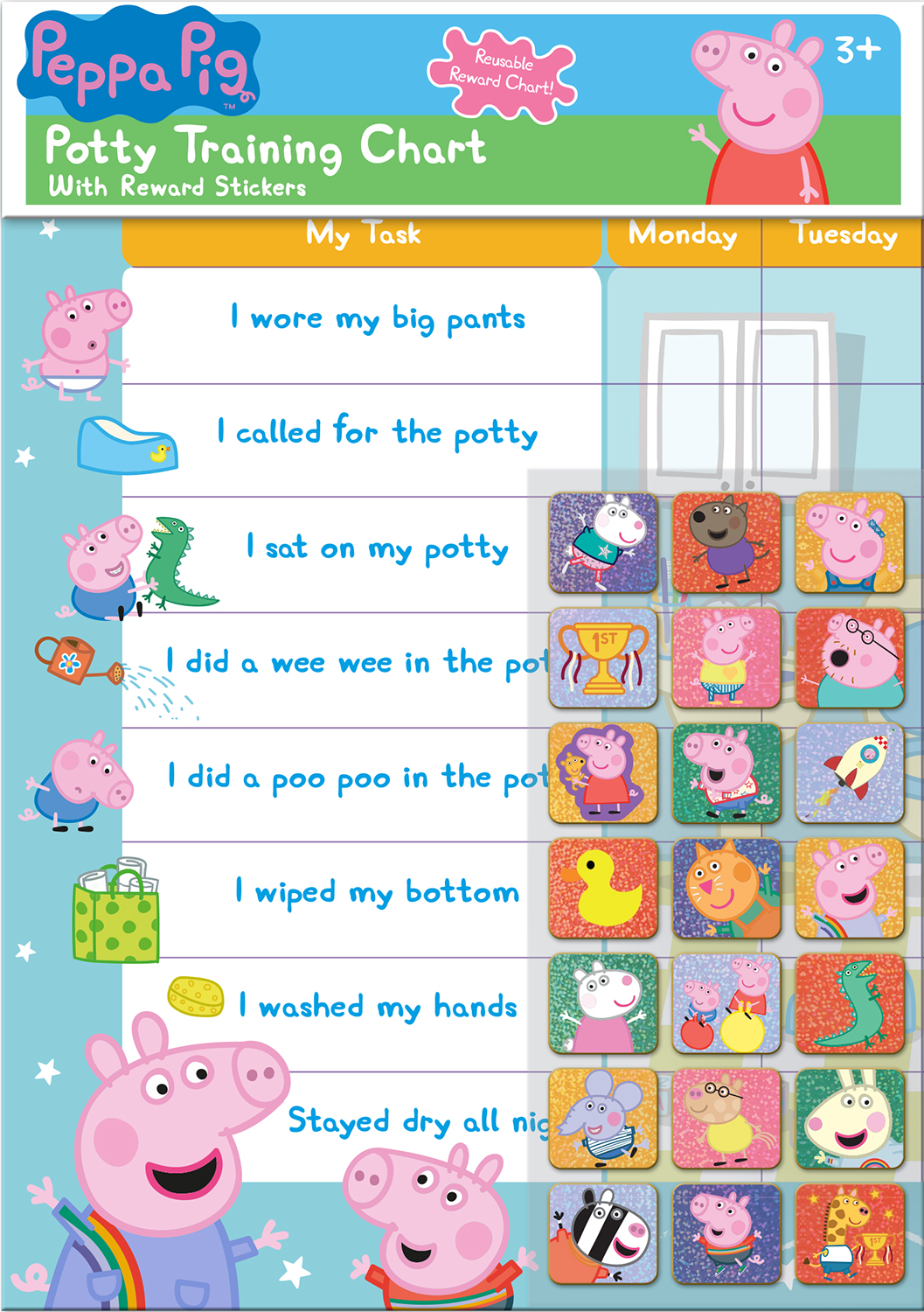 Peppa Pig Potty Training Reward Chart | Paper Projects