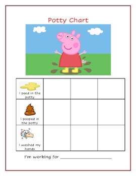 printable peppa pig potty training reward chart