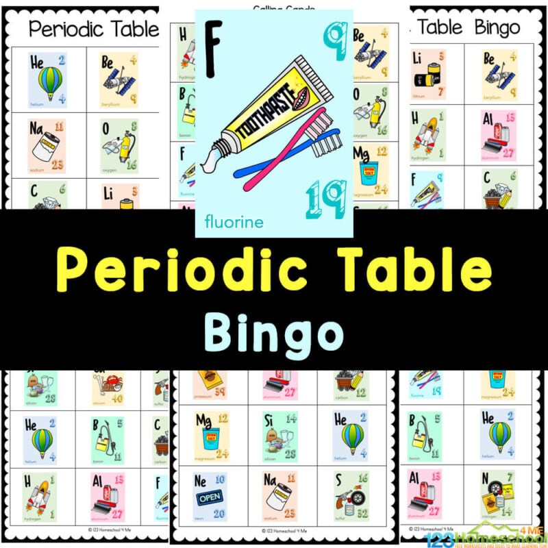 printable periodic table for middle school