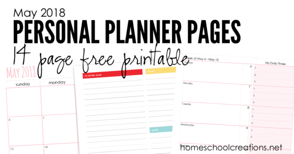 Lets Get Organized in May 2018 (FREE Printable)