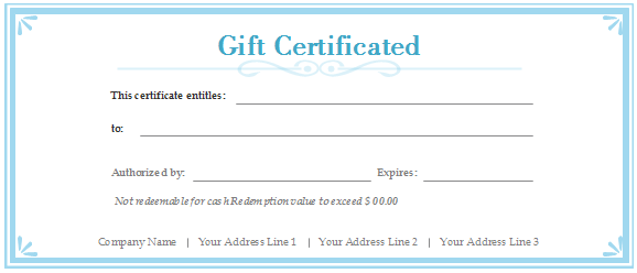 Free Gift Certificate Templates - Customizable and Printable - Edraw