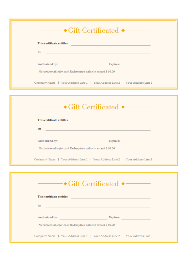 Gift Voucher | Free Gift Voucher Templates