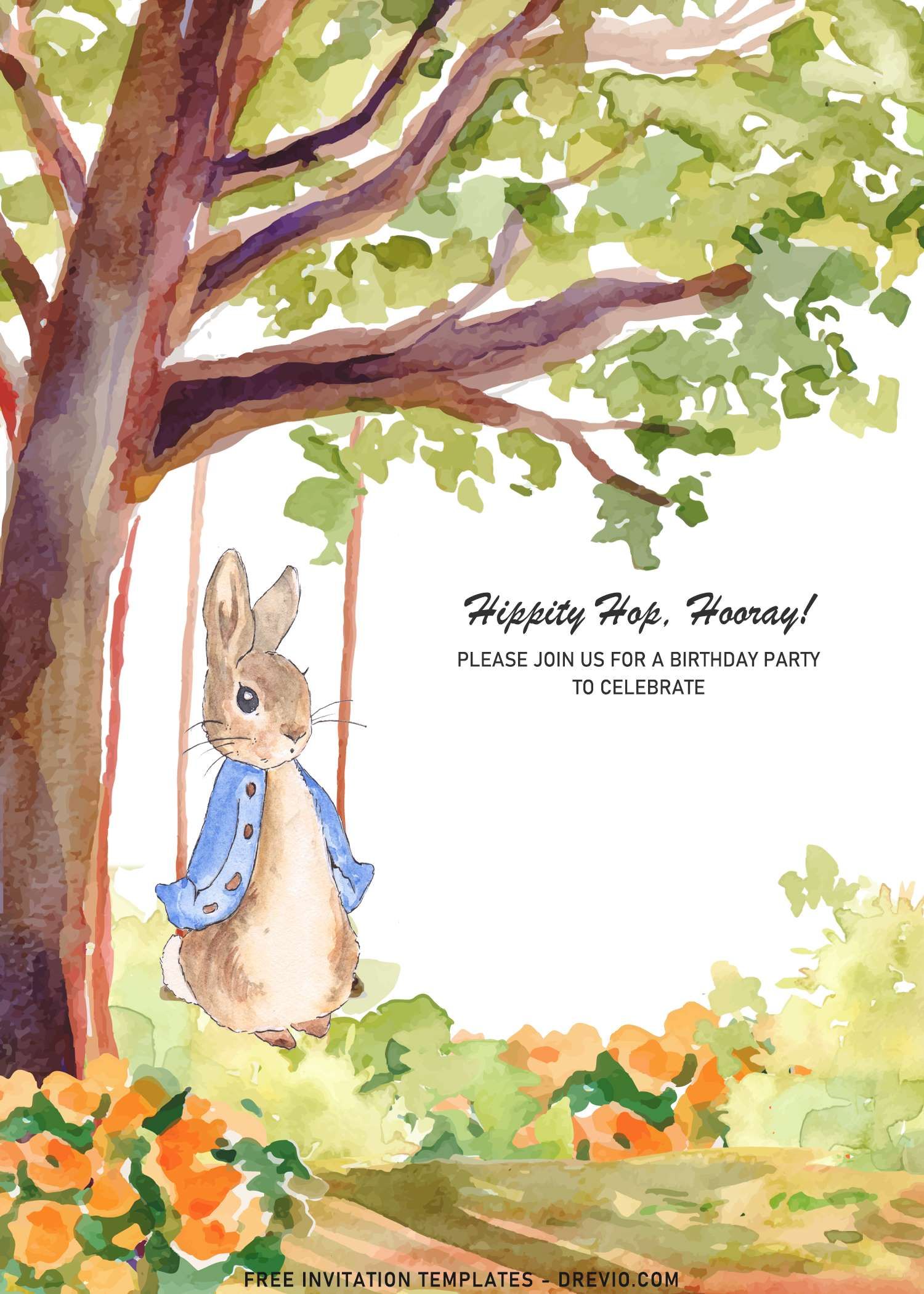 7-watercolor-peter-the-rabbit-birthday-invitation-templates-worksheets-library for Free Printable Peter Rabbit Images 7+ Watercolor Peter The Rabbit Birthday Invitation Templates - Worksheets Library for Free Printable Peter Rabbit Images