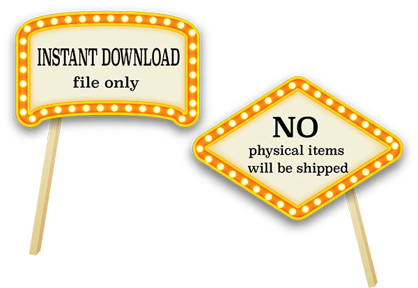 printable photo booth props 30th birthday