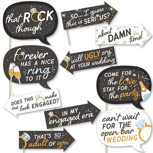 printable photo booth props engagement