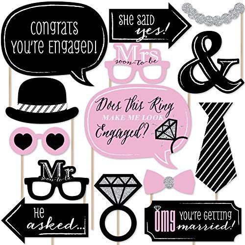 printable photo booth props engagement