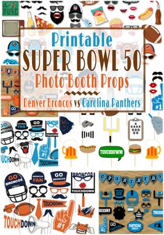 printable photo booth props football