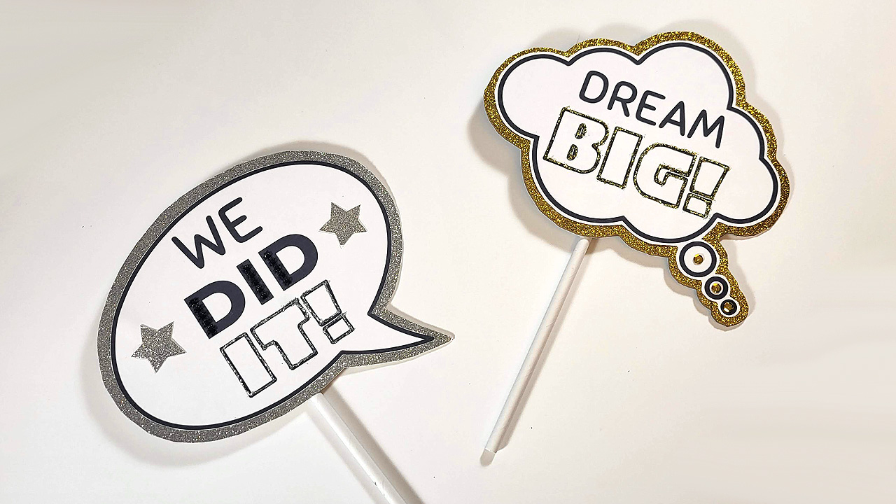 printable photo booth props for graduation