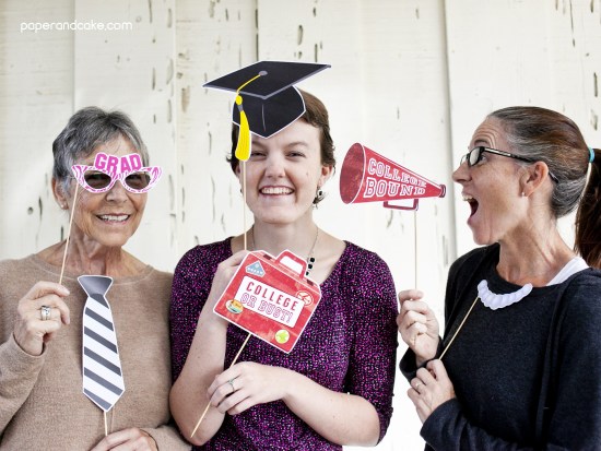 printable photo booth props graduation 2017