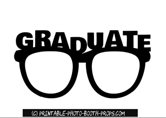 printable photo booth props graduation