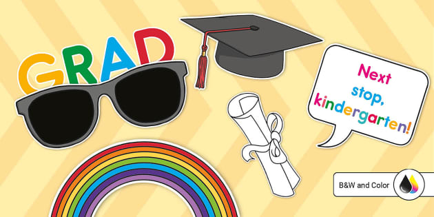 printable photo booth props graduation