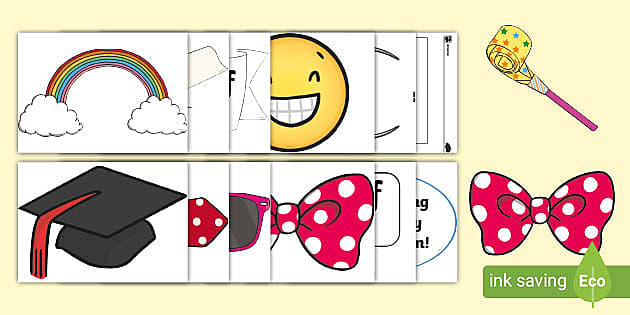 printable photo booth props graduation