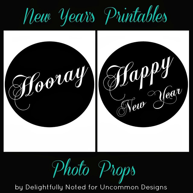 printable photo booth props new years eve