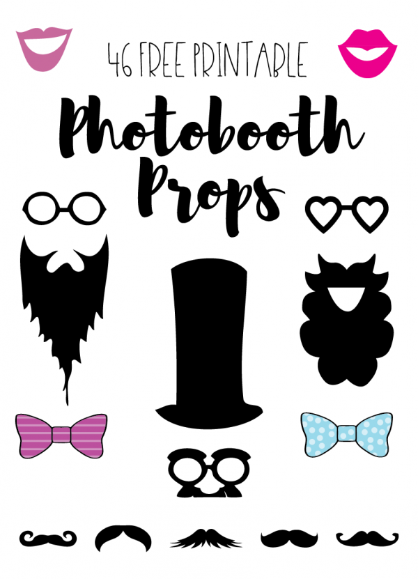 printable photo booth props wedding