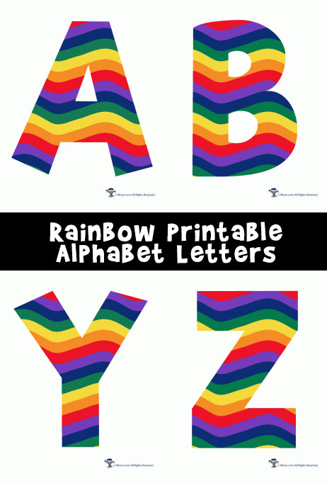 Rainbow Alphabet Printable Letters | Woo! Jr. Kids Activities ...