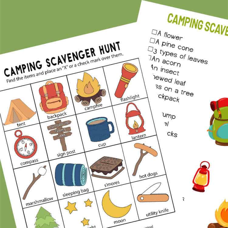 printable photo scavenger hunt list