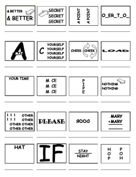 Pictogram Brainteasers (Rebus Puzzles/IQ Test) by David Prince | TPT