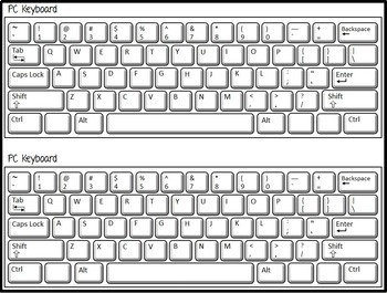 printable picture of a keyboard