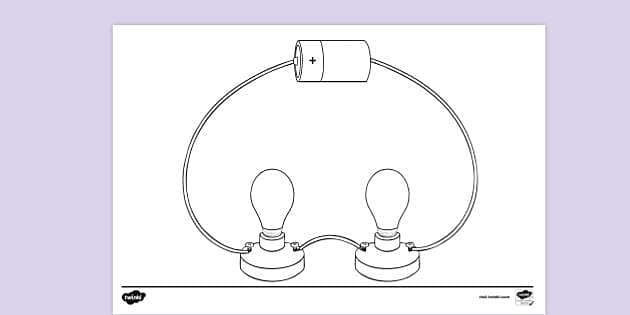 FREE! - series circuit Colouring | Colouring Sheets - Twinkl
