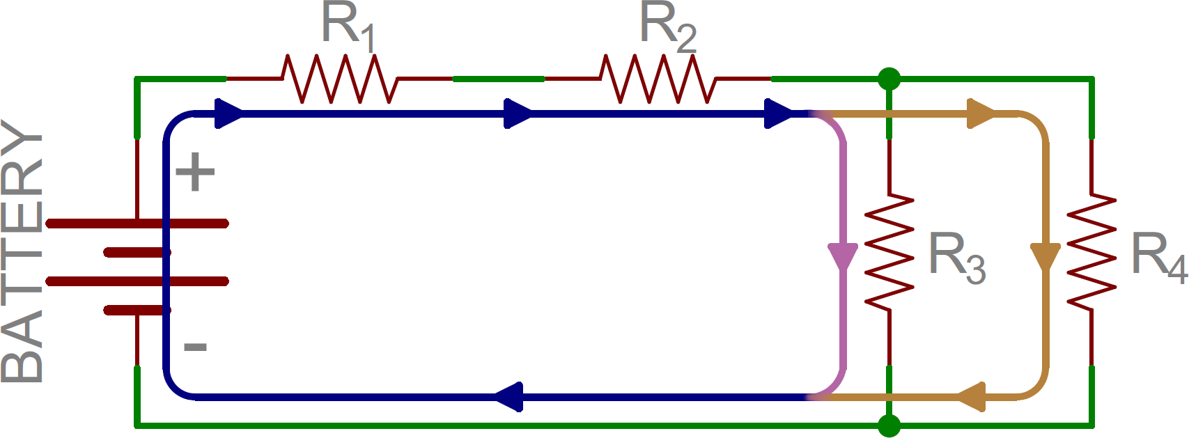 printable picture of a series circuit