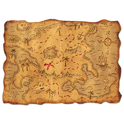 printable picture of a treasure map