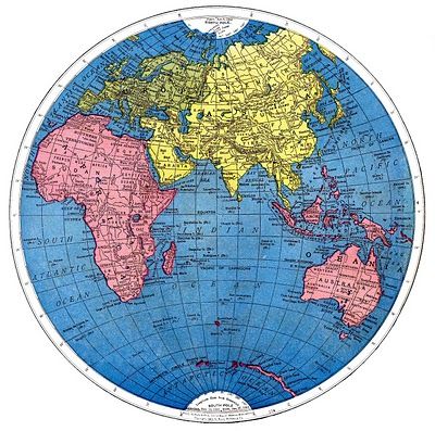 printable picture of the map of the world