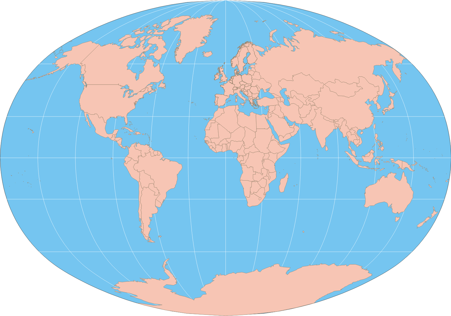 printable picture of the map of the world