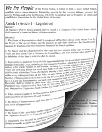 printable picture of the us constitution