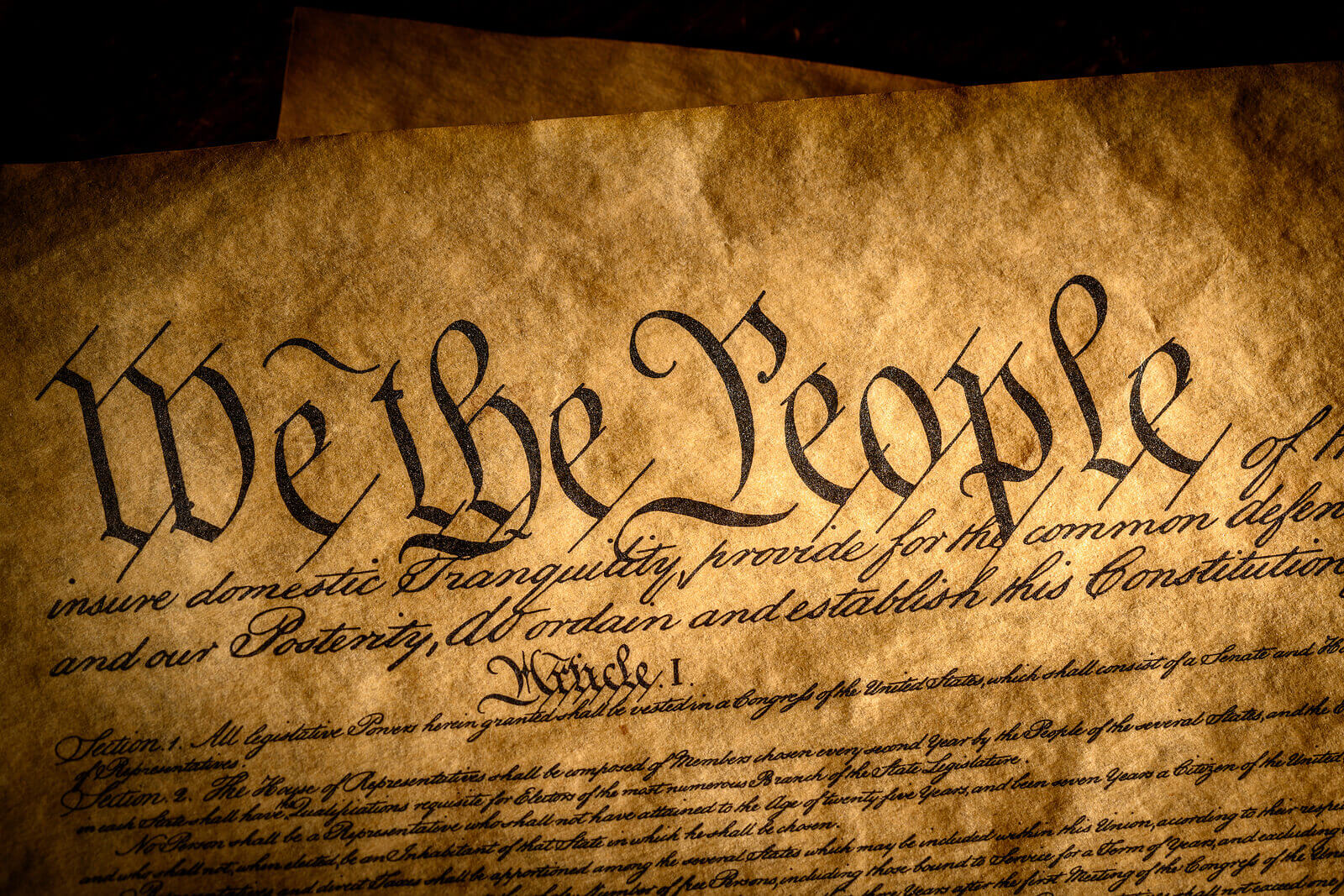 printable picture of the us constitution