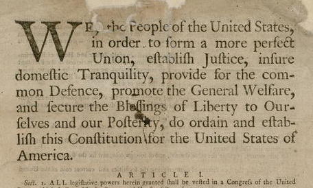 printable picture of us constitution