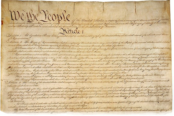 printable picture of us constitution