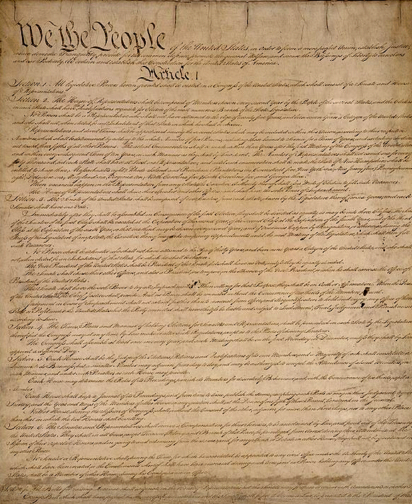printable picture of us constitution
