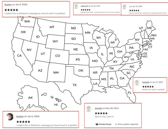 printable picture of us map