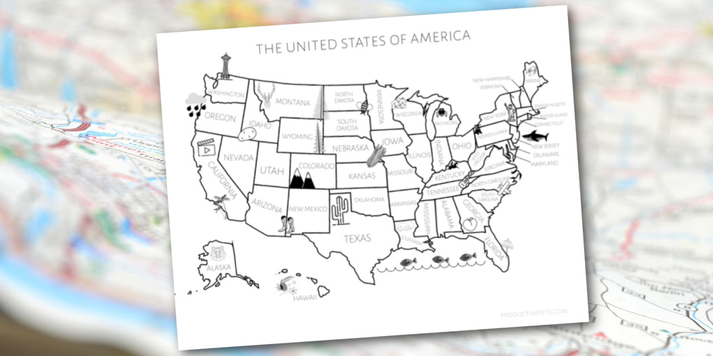 printable picture of us map